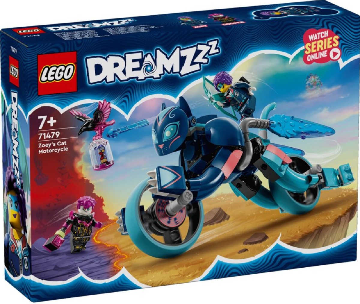 Lego Dreamzzz. Motocicleta-pisica a lui Zoey