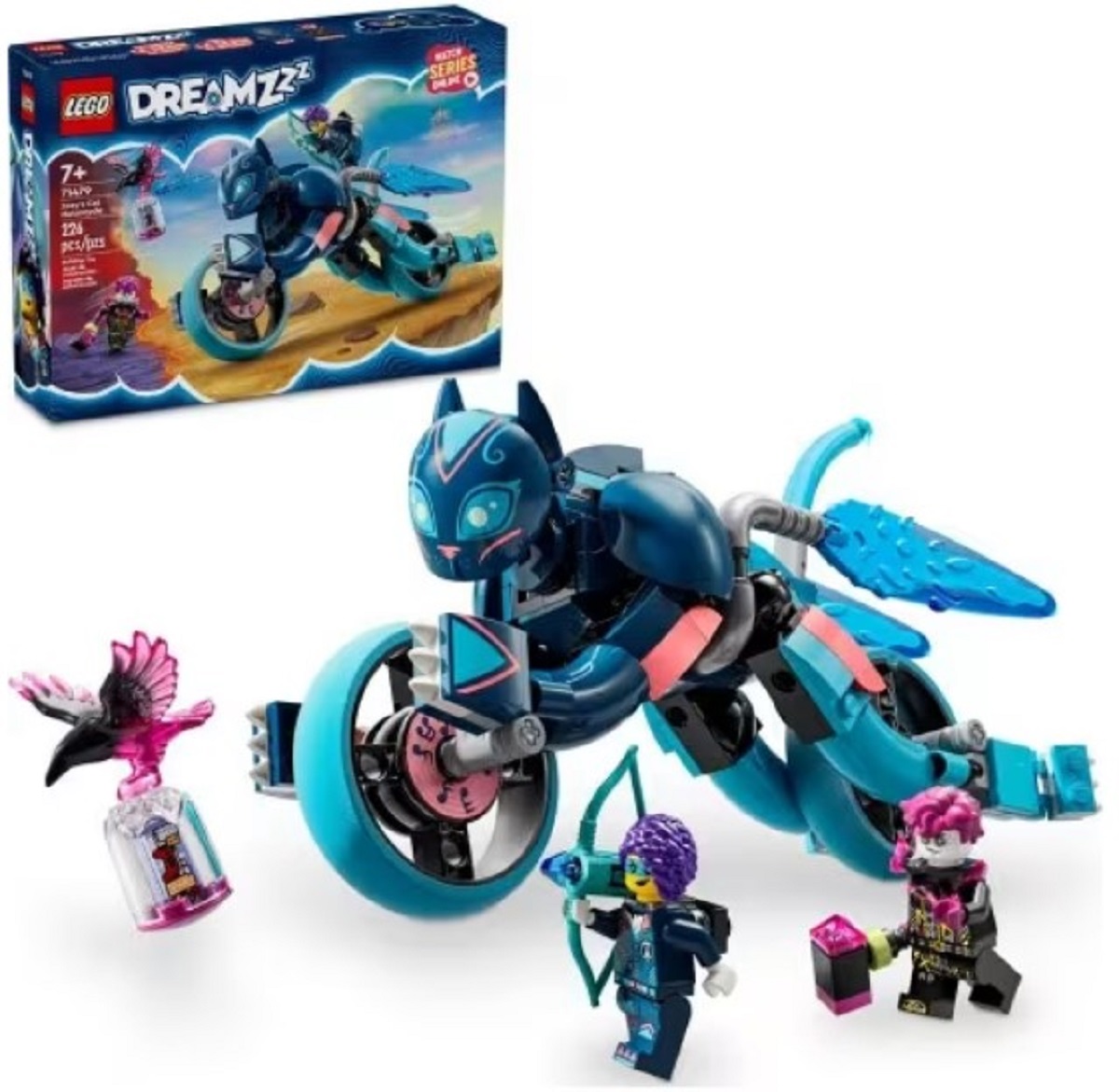 Lego Dreamzzz. Motocicleta-pisica a lui Zoey