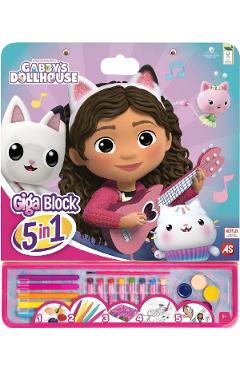 Poza produsului Set pentru desen. Giga block. Gabby's Dollhouse 5 in 1