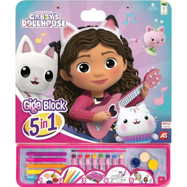 Set pentru desen. Giga block. Gabby's Dollhouse 5 in 1