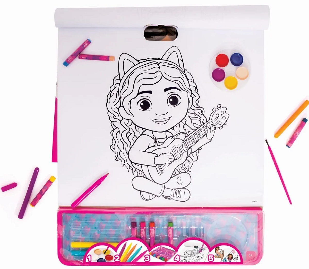 Set pentru desen. Giga block. Gabby's Dollhouse 5 in 1