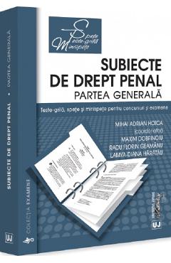Poza produsului Subiecte de drept penal. Partea generala. Teste-grila, spete si minispete - Mihai Adrian Hotca, Maxim Dobrinoiu, Radu Florin Geamanu, Lamya-Diana Haratau