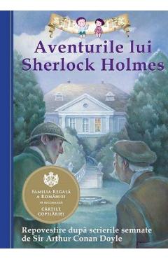 Poza produsului Aventurile lui Sherlock Holmes. Repovestire dupa Sir Arthur Conan Doyle - Chris Sasaki