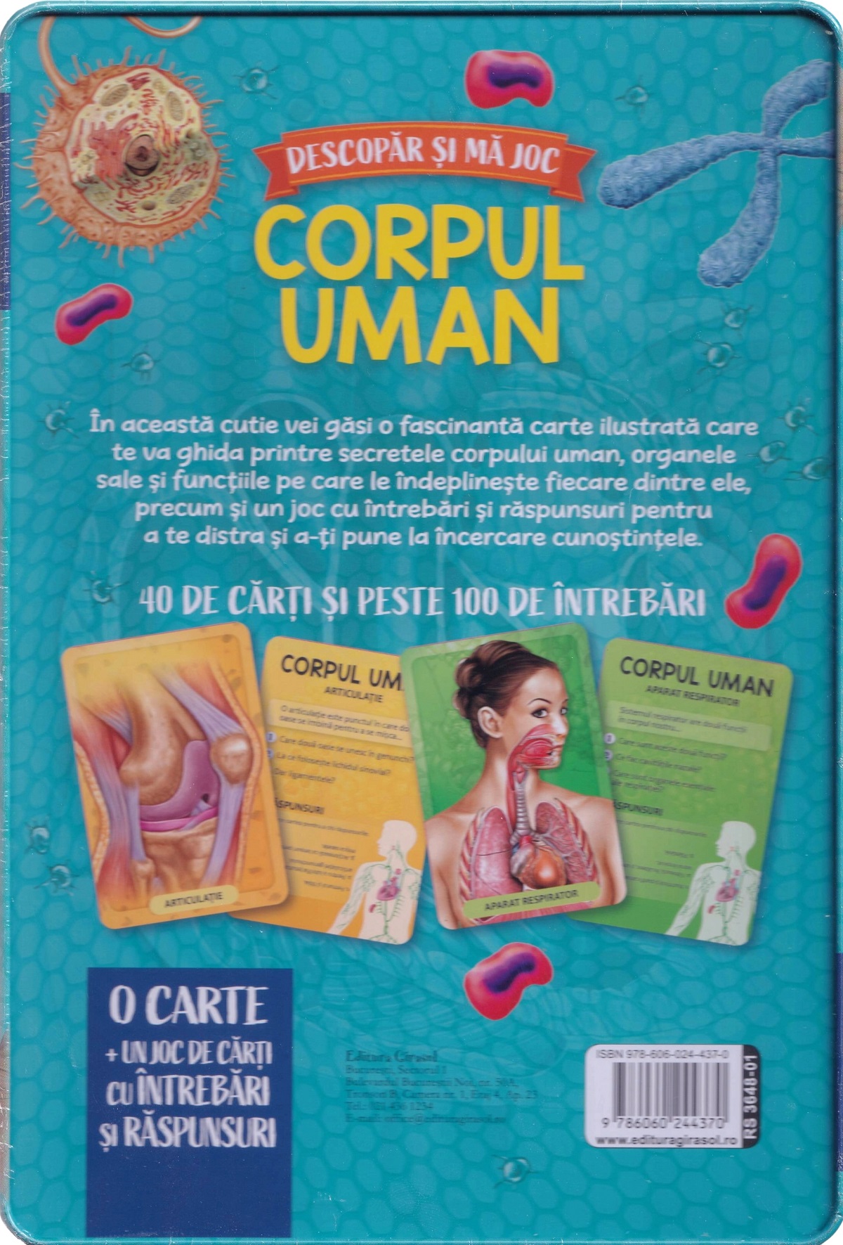 Coperta cărții 'Corpul uman. Descoperă și mă joc'