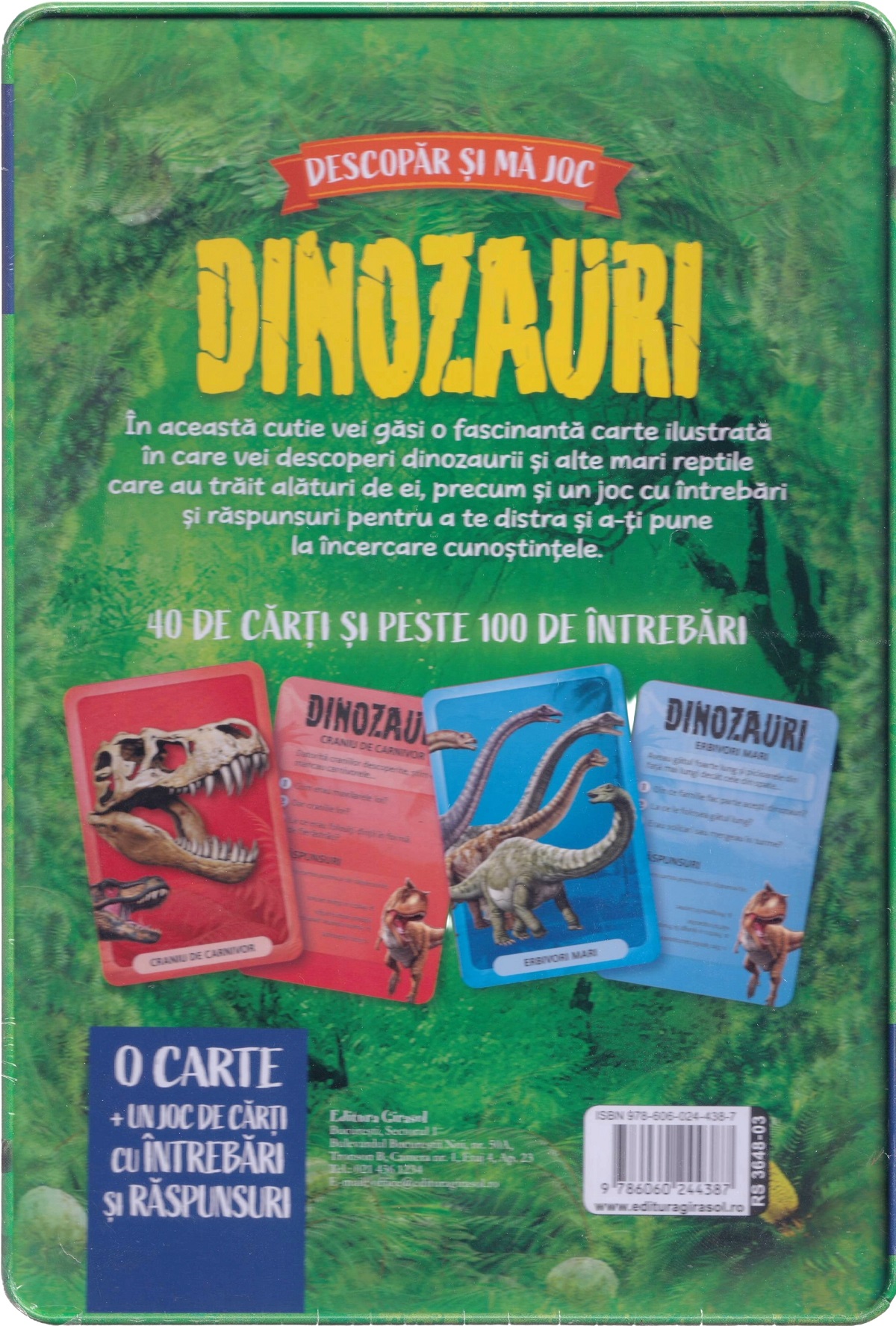 Coperta cărții 'Dinozauri. Descoperă și mă joc'