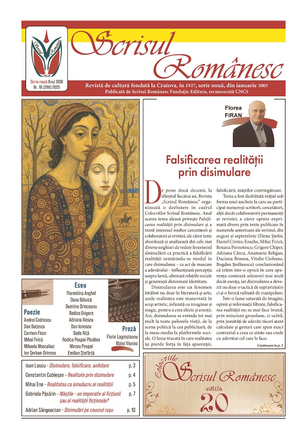 Revista Scrisul Romanesc Nr.10 din 2025