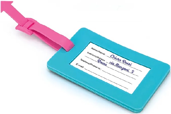 Eticheta pentru bagaj: Verde