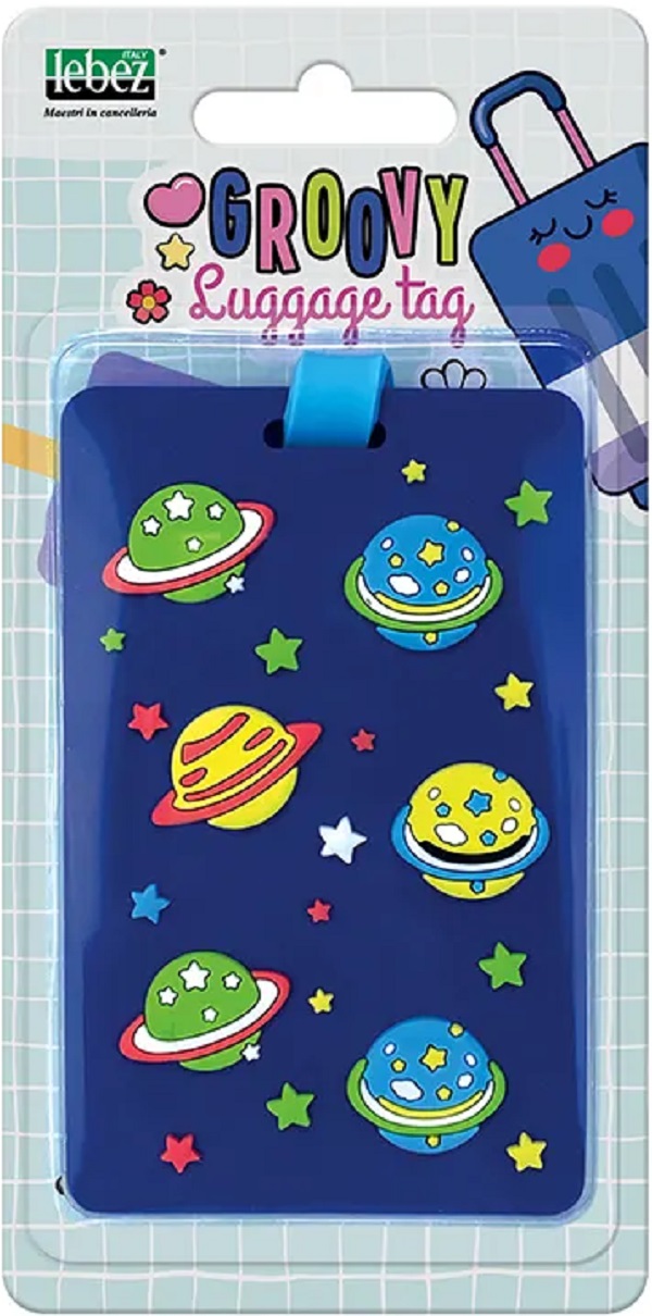 Eticheta pentru bagaj: Albastru