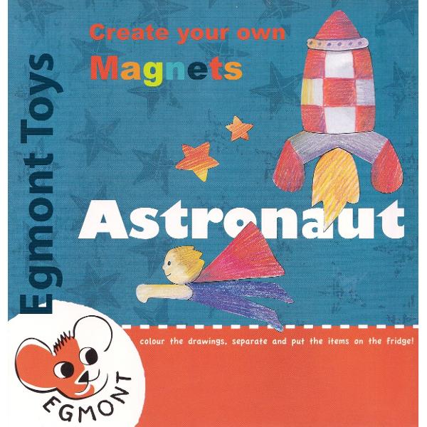 Set de desen cu piese magnetice. Astronaut