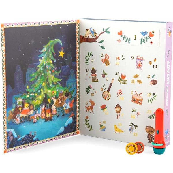 Calendar de advent: Lanterna si 23 de discuri cu povesti. Les Minouchkas