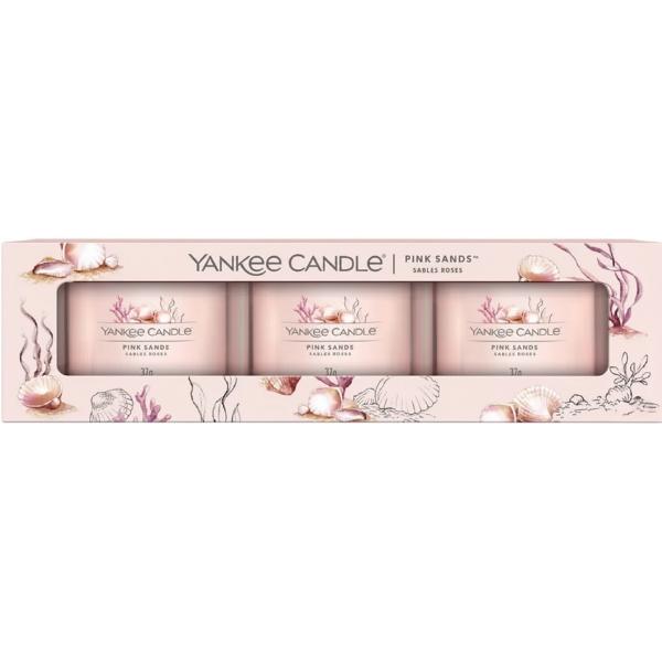 Set 3 lumanari parfumate mini: Pink Sands