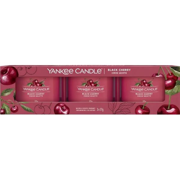 Set 3 lumanari parfumate mini. Black Cherry