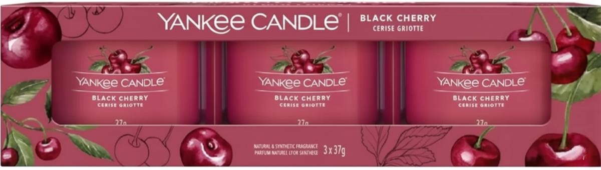 Set 3 lumanari parfumate mini. Black Cherry