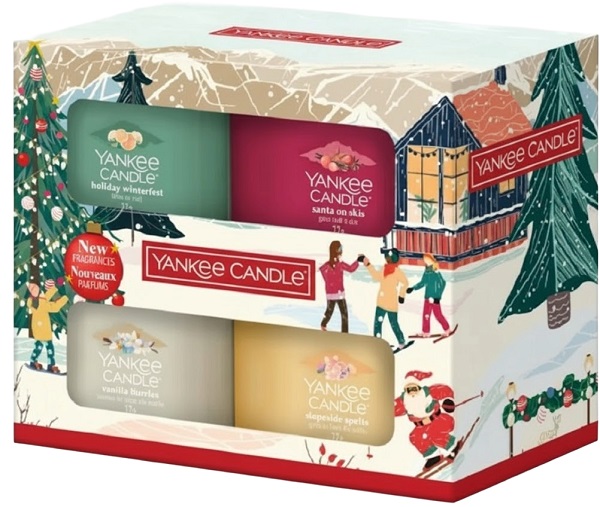 Set cadou 4 lumanari parfumate mini.  Apres Ski. 4x37g