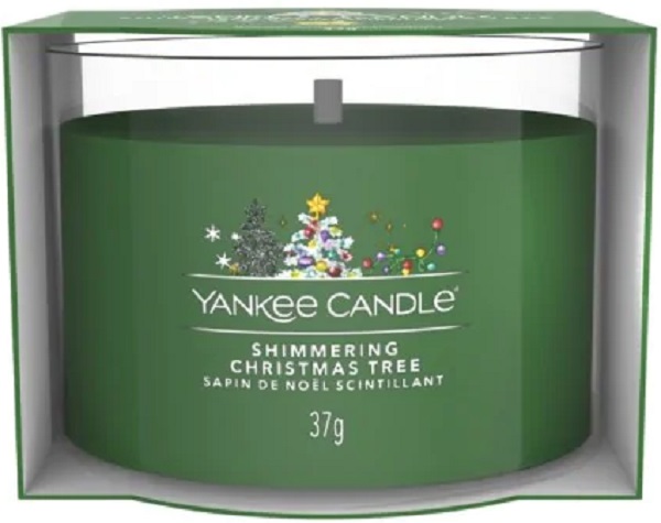 Lumanare parfumata mini: Shimmering Christmas Tree 37 g