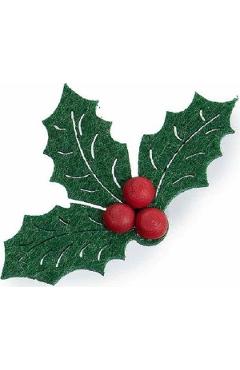 Imaginea produsului 'Decorație verde închis din fetru pentru cadourile de Crăciun'