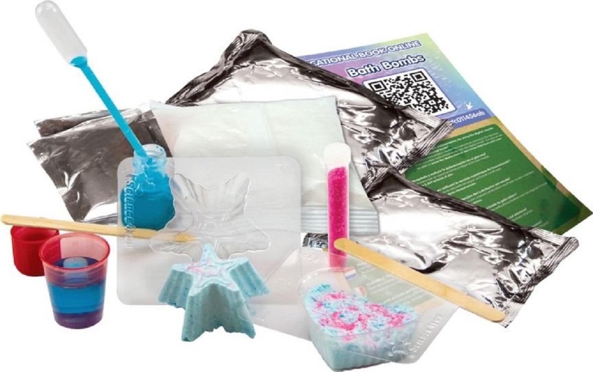 Set creare bile efervescente pentru baie. Kit STEAM