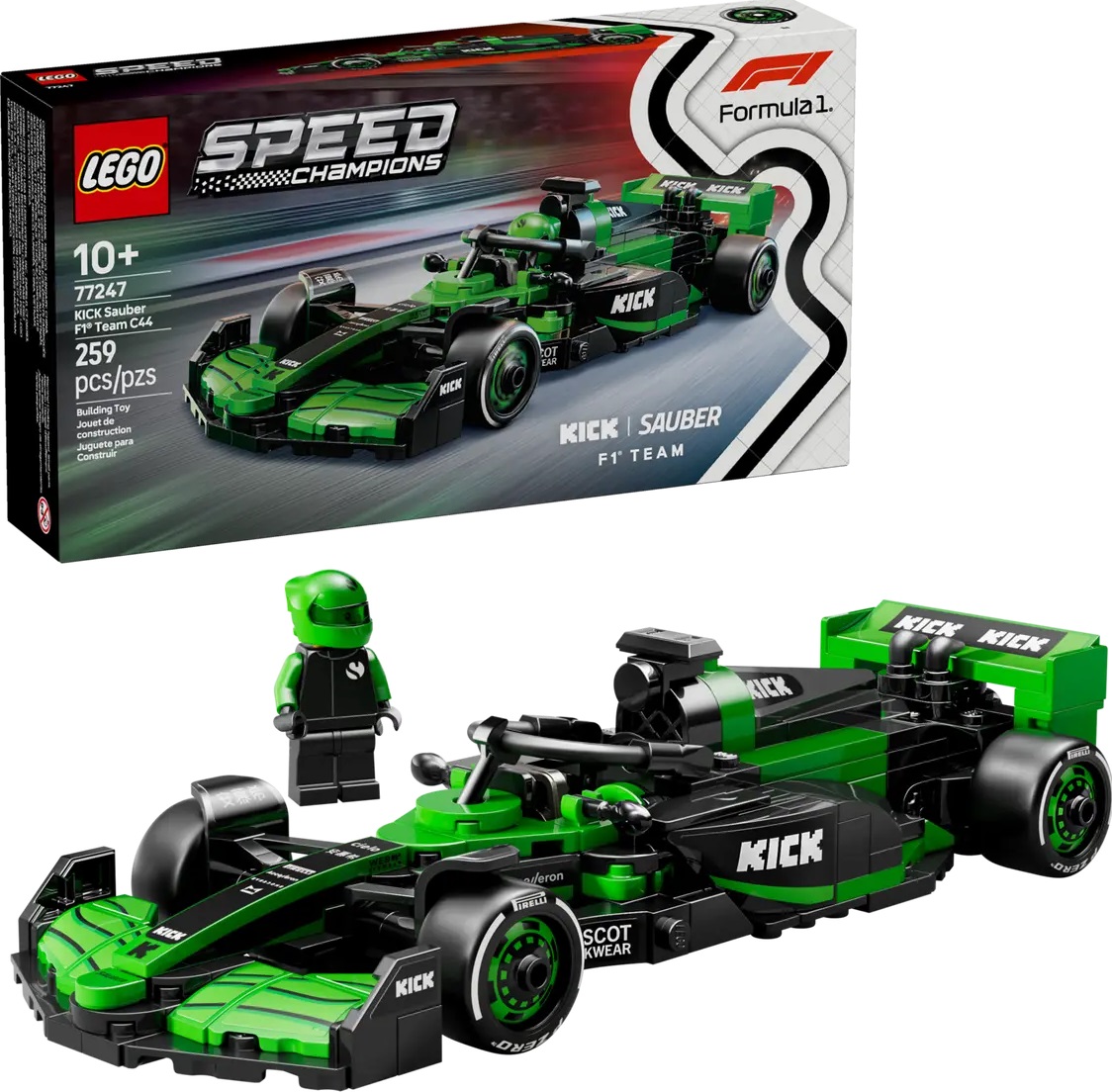 Lego Speed Champions: Masina de curse F1 Kick Sauber
