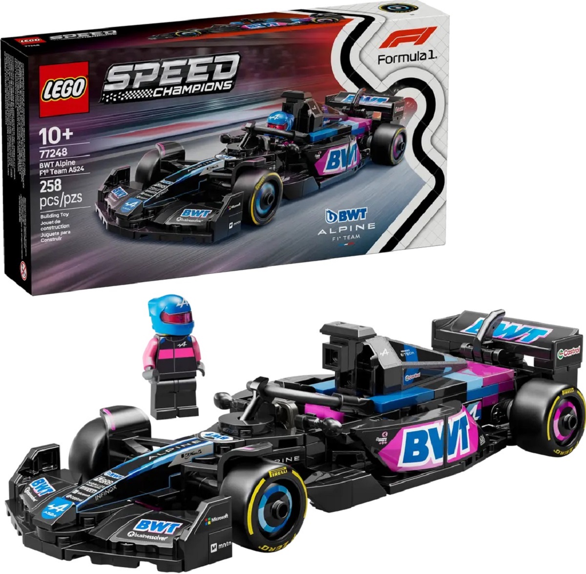 Lego Speed Champions: Masina de curse F1 BWT Alpine
