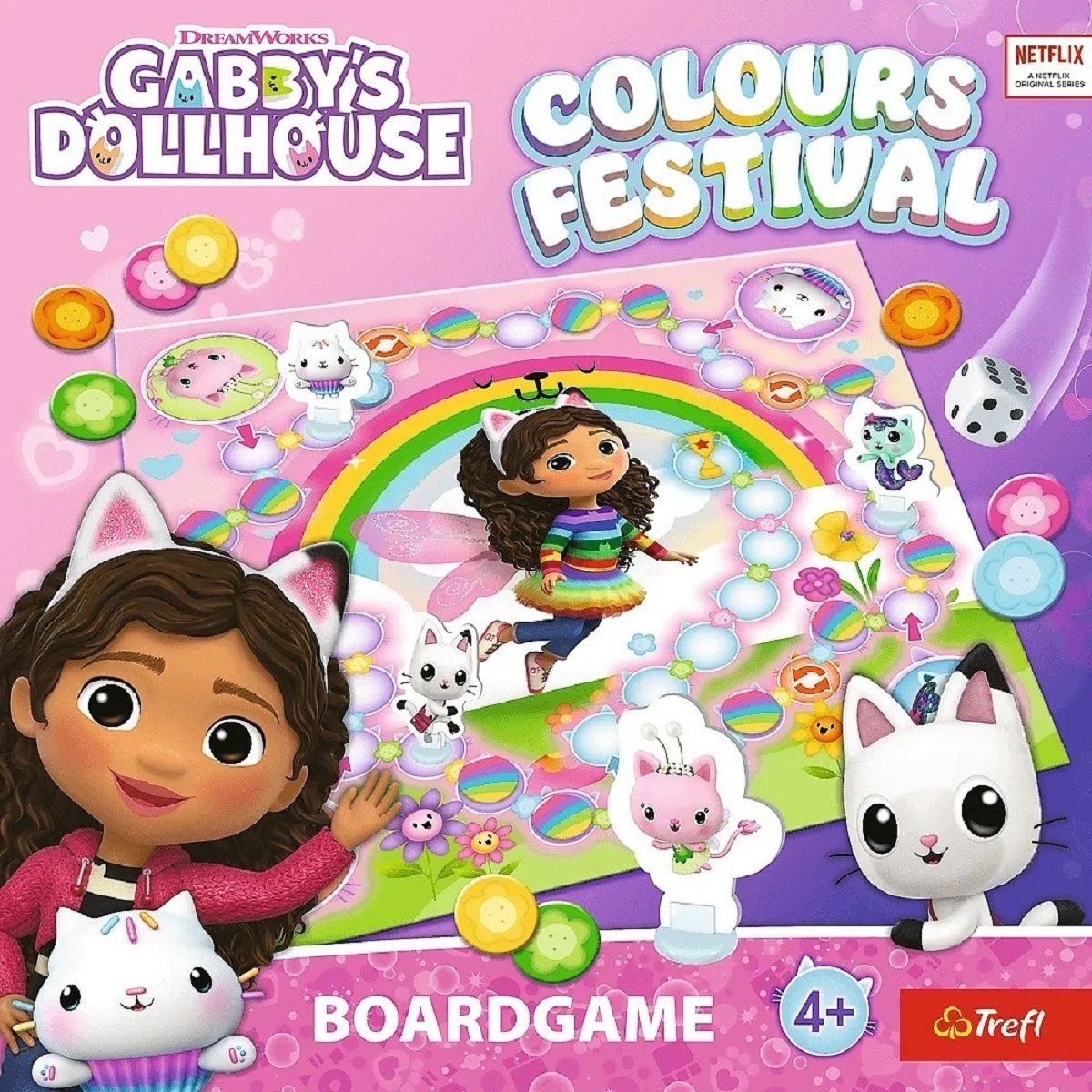 Joc: Festivalul culorilor. Gabby's Dollhouse