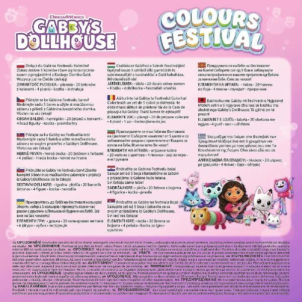 Joc: Festivalul culorilor. Gabby's Dollhouse