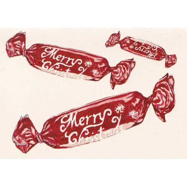  Felicitare: Bomboane Craciun