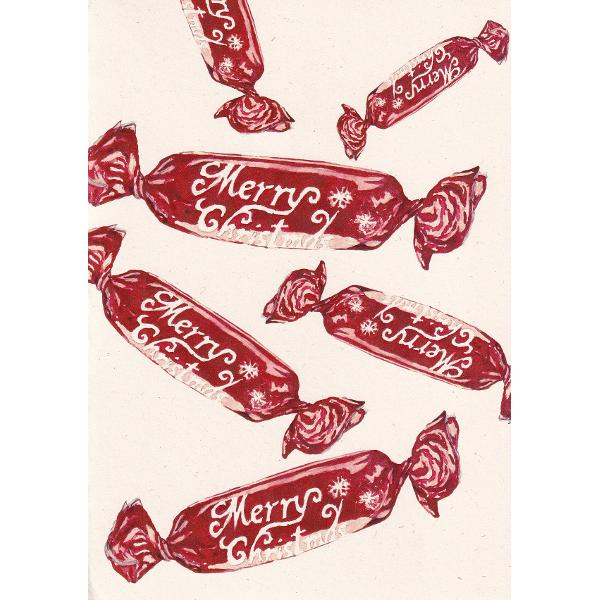 Felicitare: Bomboane Craciun A5