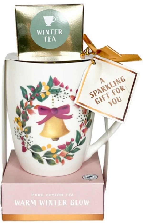 Set cana si ceai: Warm Winter Glow. Roz