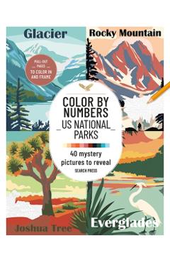 Coperta cărții 'Color by Numbers: US National Parks -'