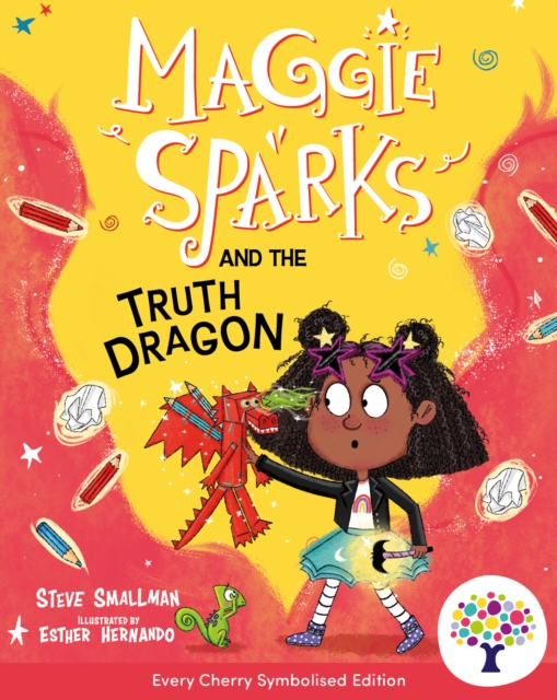 Coperta cărții 'Maggie Sparks and the Truth Dragon: Accessible Symbolised Edition -'