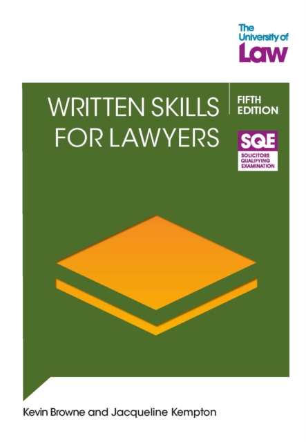 SQE2 Written Skills for Lawyers 5e - Katharine Blow