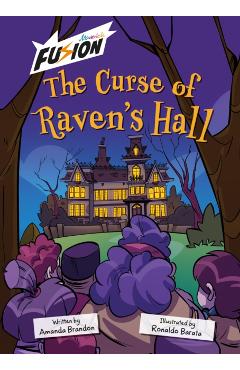 Coperta cărții 'Curse of Raven's Hall - Amanda Brandon'