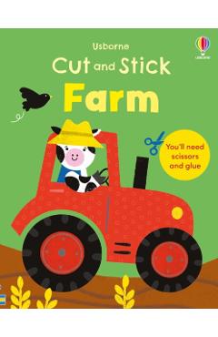Coperta cărții 'Cut and Stick Farm - Jessica Greenwell'