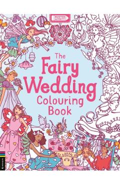 Coperta cărții 'Fairy Wedding Colouring Book - Ann Kronheimer'