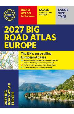 Philip's 2027 Big Road Atlas of Europe