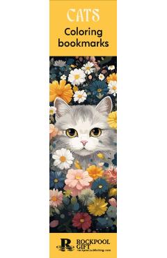 Coperta cărții 'Cats Coloring Bookmarks - Rockpool Publishing'