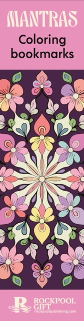Coperta cărții 'Mantras Coloring Bookmarks - Rockpool Publishing'
