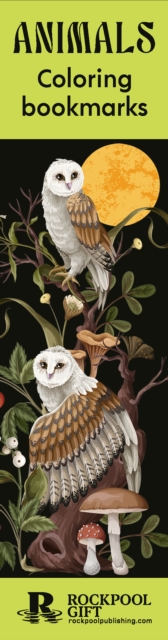 Coperta cărții 'Animals Coloring Bookmarks - Rockpool Publishing'