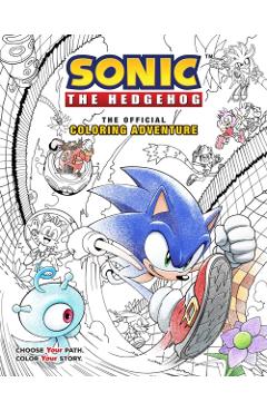 Coperta cărții 'Sonic the Hedgehog: The Official Coloring Adventure - Ian Flynn'