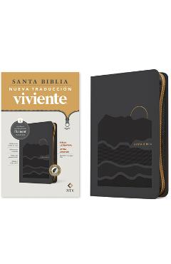 Coperta cărții 'Biblia Ultrafina Ntv, Letra Grande de Zíper Con Filament (Sentipiel, Gris, Índice, Letra Roja) -'