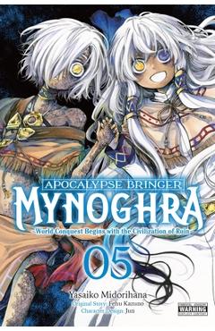 Coperta cărții 'Apocalypse Bringer Mynoghra, Vol. 5 (Manga): World Conquest Begins with the Civilization of Ruin - Fehu Kazuno'