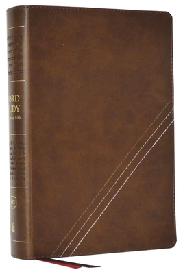 Coperta cărții 'Kjv, Word Study Reference Bible, Leathersoft, Brown, Red Letter, Thumb Indexed, Comfort Print: 2,000 Keywords That'