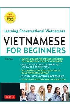 Coperta cărții 'Vietnamese for Beginners: Learning Conversational Vietnamese (Free Online Audio) - Tri C. Tran'