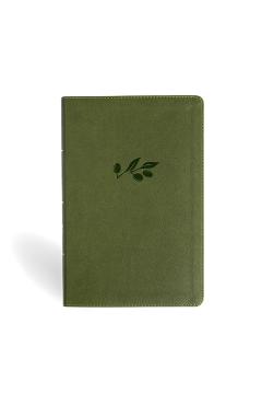 Coperta cărții 'NASB Personal Size Giant Print Bible, Olive Leathertouch, Indexed -'