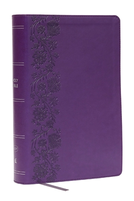 KJV Giant Print End-Of-Verse Reference Bible, Purple Leathersoft, Red Letter, Comfort Print - 