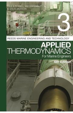 Coperta cărții 'Reeds Vol 3: Applied Thermodynamics for Marine Engineers - Paul Anthony Russell'