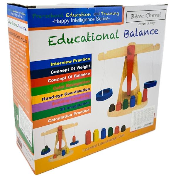 Jucarie: Balanta din lemn. Educational Balance