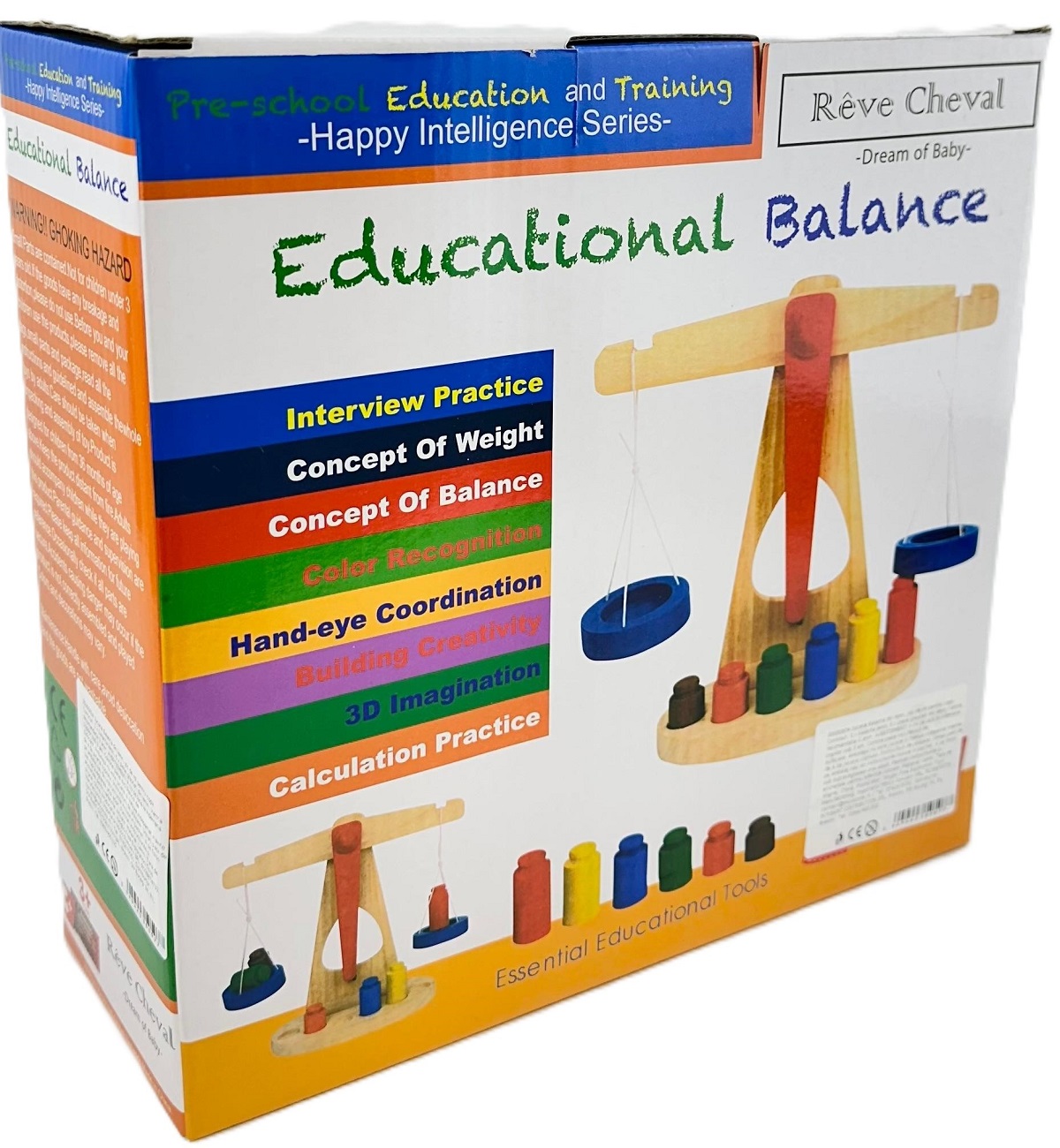 Jucarie: Balanta din lemn. Educational Balance