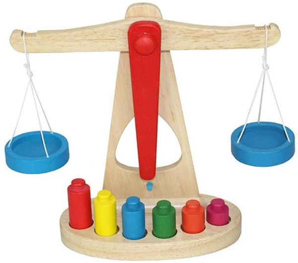Jucarie: Balanta din lemn. Educational Balance