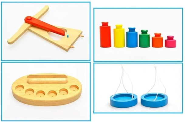 Jucarie: Balanta din lemn. Educational Balance